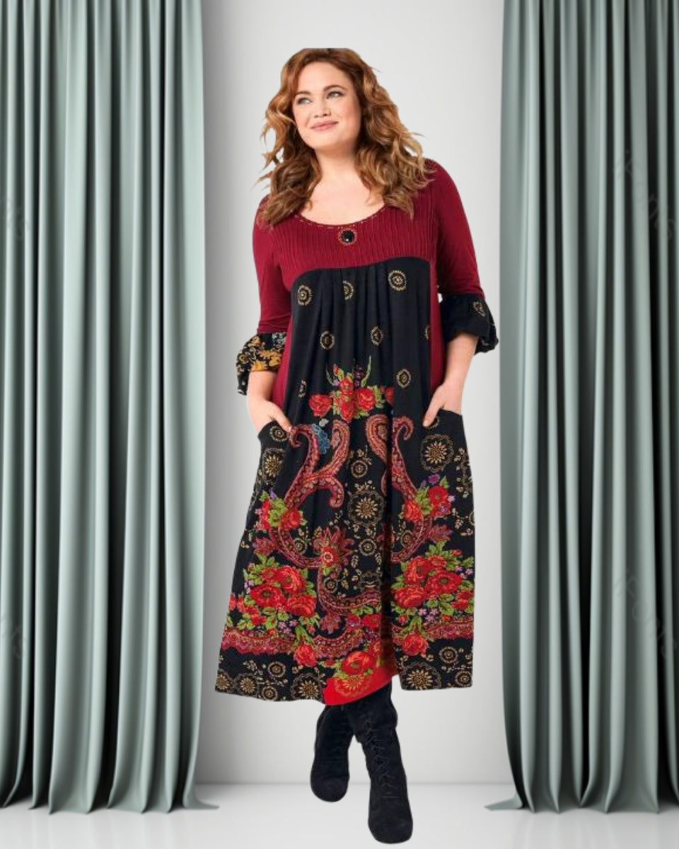 【S-5XL】👗Нова дамска ежедневна рокля с дълъг ръкав и ретро стил от 2025 г