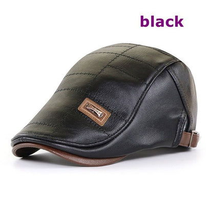 🔥【Kúpte 1 a dostanete 1 zadarmo】Retro vysokokvalitná kožená bareta