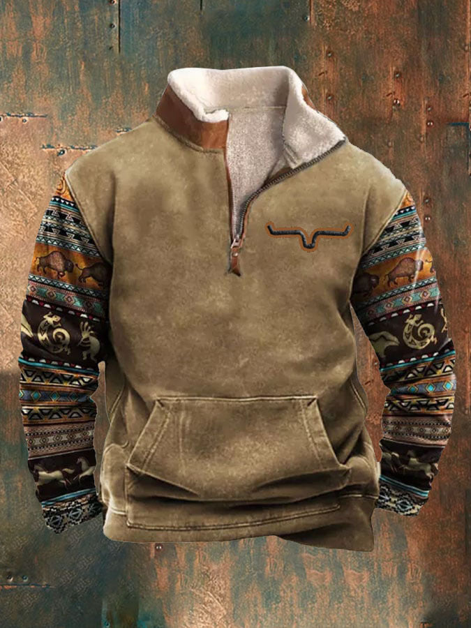 👕【50% zľava】【S-4XL】 Jesenná a zimná móda 2024 pánsky teplý pulóver s dlhým rukávom s 3D potlačou