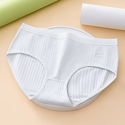 (7 ks) - Dámska jednoduchá prémiová antibakteriálna spodná bielizeň s vysokým pásom, veľká veľkosť