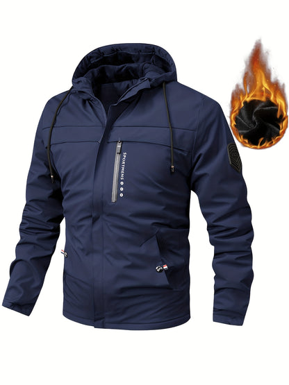 🧥 【XS-XL】Nueva chaqueta con capucha para hombre 2025 – forrada, abrigada, impermeable y perfecta para el invierno al aire libre 🔥
