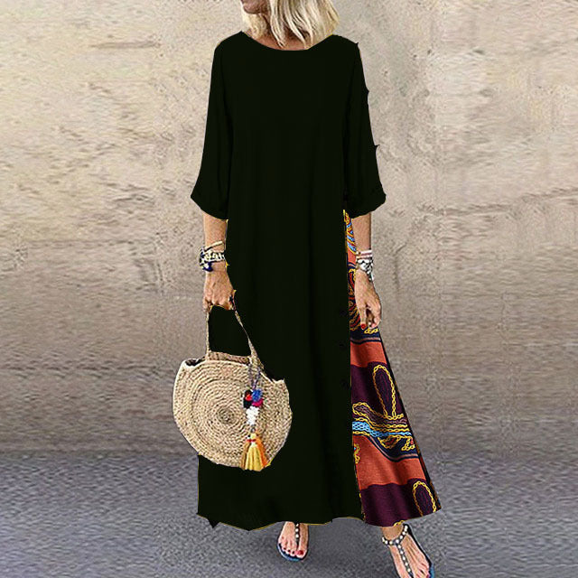 👗👗【Horúci výpredaj】🤩✨💕[M-5XL] Nové letné ľanové retro šaty – mäkké a príjemné na dotyk
