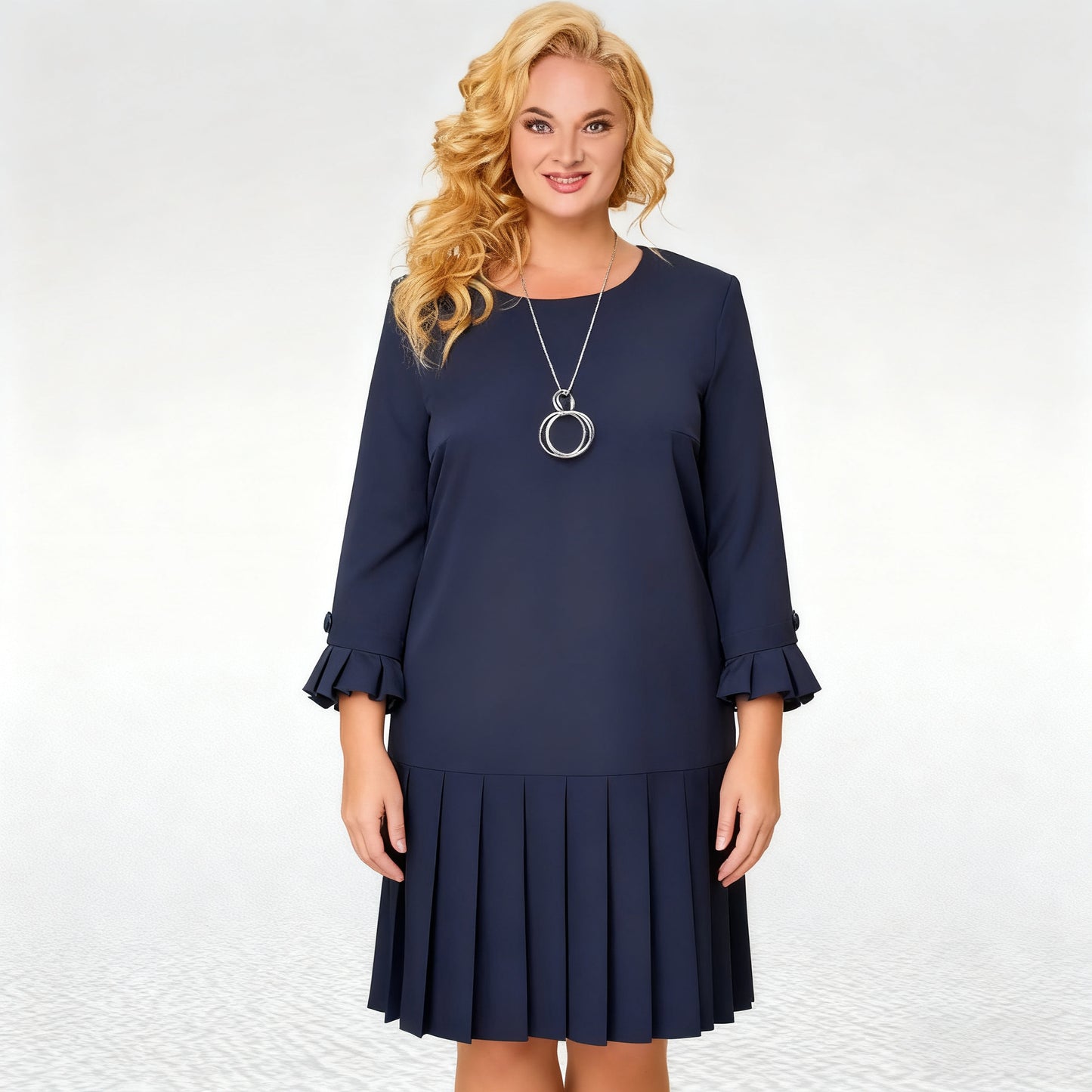 💌【S-5XL】👗 Nowa, wysokiej jakości, elegancka sukienka na jesień i zimę