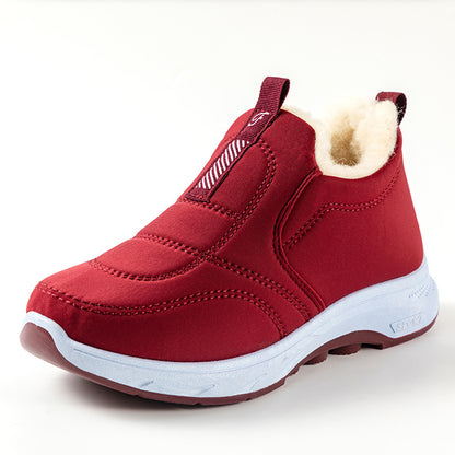 😀🎉terciopelo y engrosamiento🔥【35-41】zapatos de invierno impermeables de algodón cálido para mujer