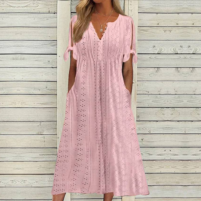 【🏆Hot Product】👗2025 Jednoduché a krásne jednofarebné šaty