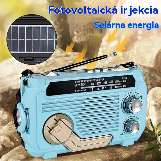 🏕️Prenosné multifunkčné AM rádio baterka