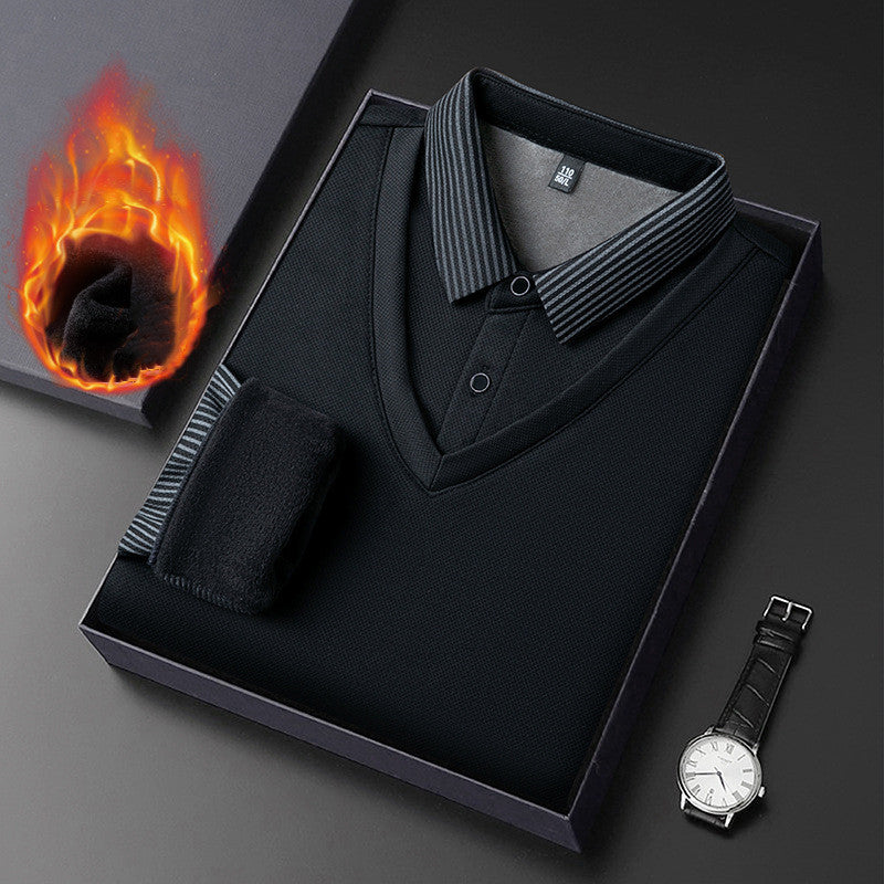 👔【M-4XL】Męska dwuczęściowa kurtka ze sztucznej skóry szenilowej z aksamitem i podszewką zapewniającą ciepło