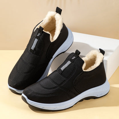 😀🎉terciopelo y engrosamiento🔥【35-41】zapatos de invierno impermeables de algodón cálido para mujer