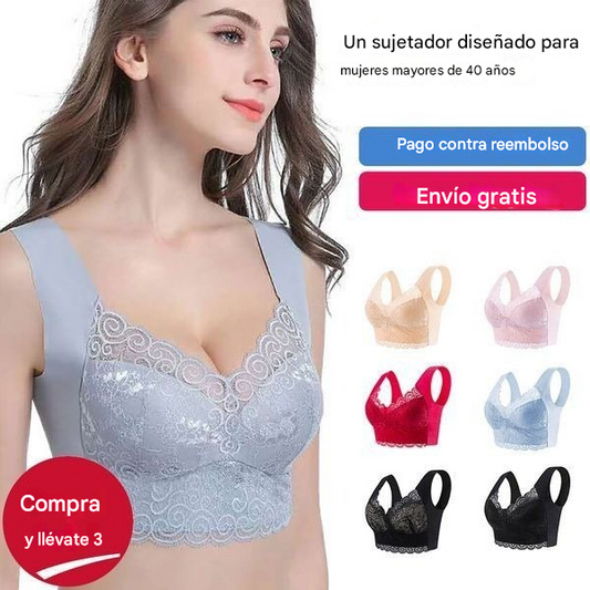 🔥【3 piezas】🔥【VENTA CALIENTE 50% DE DESCUENTO】2026 nuevo sujetador transpirable cómodo para mujeres> adecuado para mujeres mayores de 40 años (recomendado por el médico)