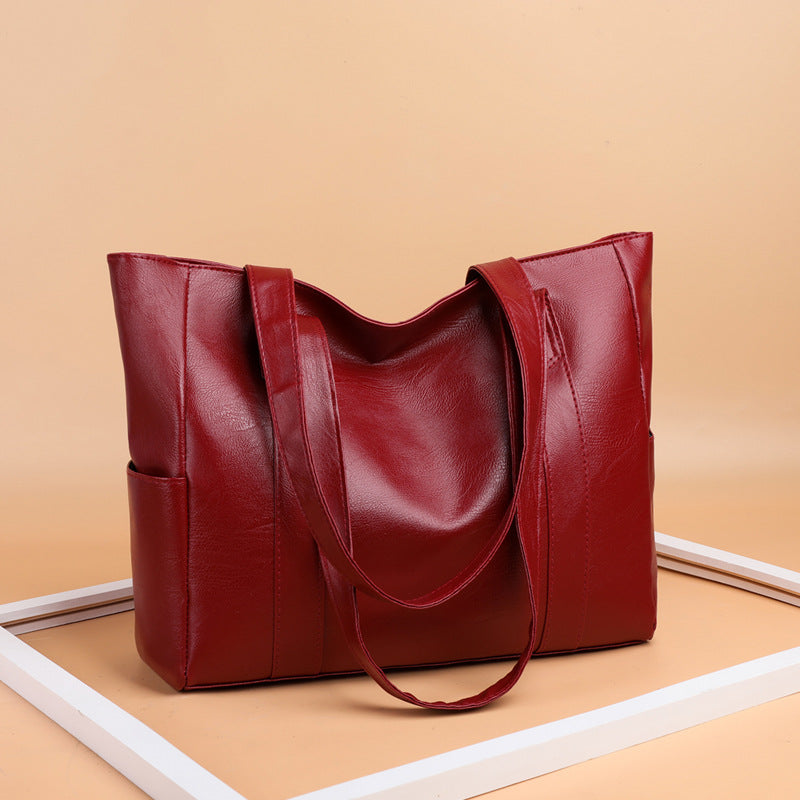 ✨👜【Limitovaná ponuka 50%】 Nová dámska kabelka z mäkkej kože, voľný štýl, veľká kapacita, módna a ľahko kombinovateľná