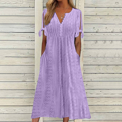 【🏆Hot Product】👗2025 Jednoduché a krásne jednofarebné šaty