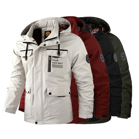 🔥 【M~4XL】 2025 Ново ветроустойчиво водоустойчиво външно алпинистко яке за мъже