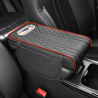 🚗Reposabrazos para coche de cuero genuino multifuncional 3 en 1
