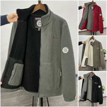 🔥50% de descuento🔥【S-3XL】Chaqueta polar informal y cálida de talla grande para hombre para otoño e invierno