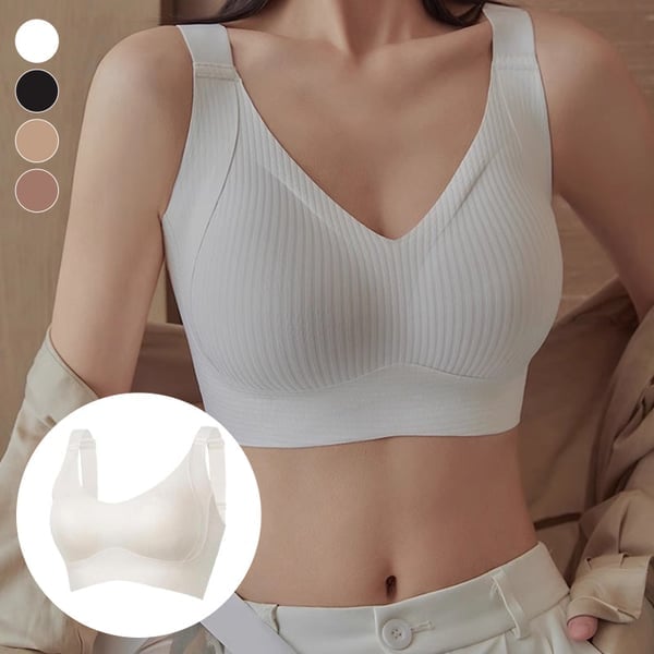 😍【Paquete de 4】Sujetador inalámbrico de una pieza para mujer❤️【40-95 kg】