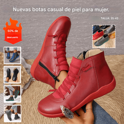 🔥【Tallas 35-43】Nuevas zapatillas anchas de invierno para mujer 2026-botines casuales.