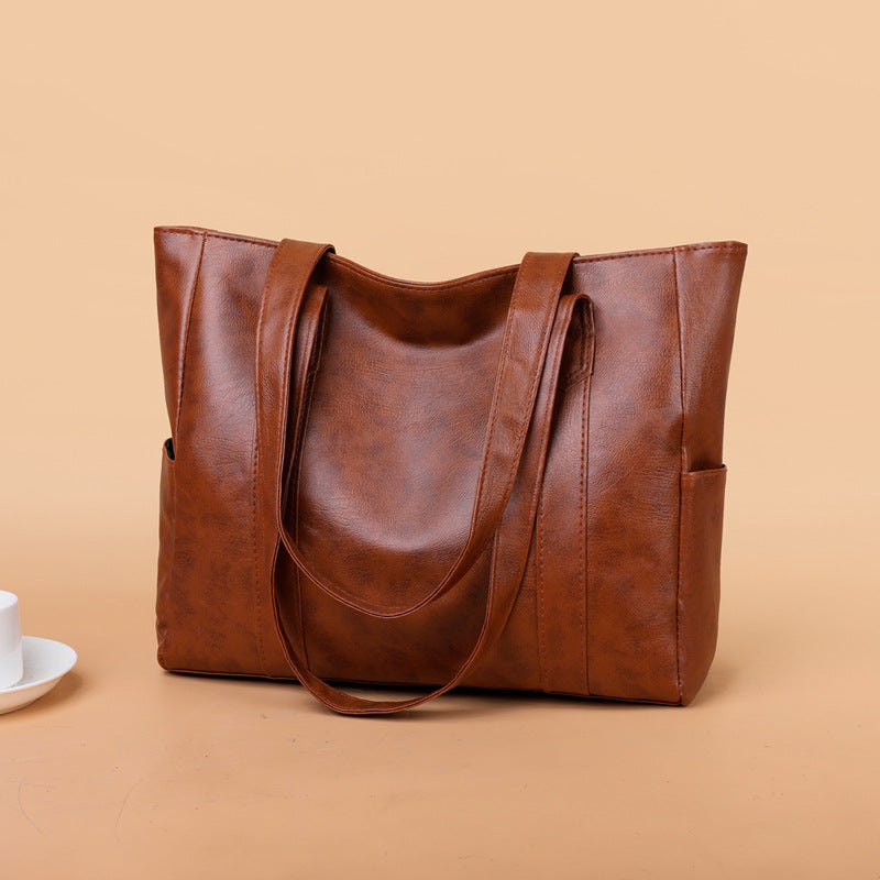 ✨👜【Limitovaná ponuka 50%】 Nová dámska kabelka z mäkkej kože, voľný štýl, veľká kapacita, módna a ľahko kombinovateľná