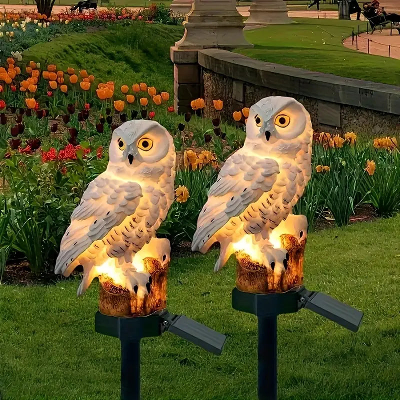 [Časovo obmedzená zľava 50 %] 🦉 Dekoratívne solárne svetlo v tvare sovy – Pridajte teplé svetlo do svojej záhrady