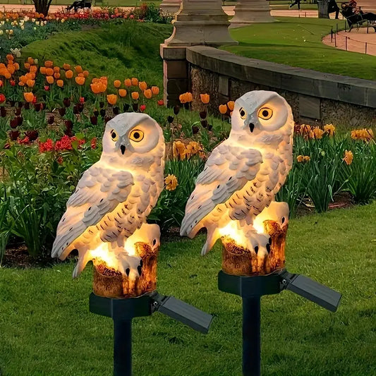 [Časovo obmedzená zľava 50 %] 🦉 Dekoratívne solárne svetlo v tvare sovy – Pridajte teplé svetlo do svojej záhrady