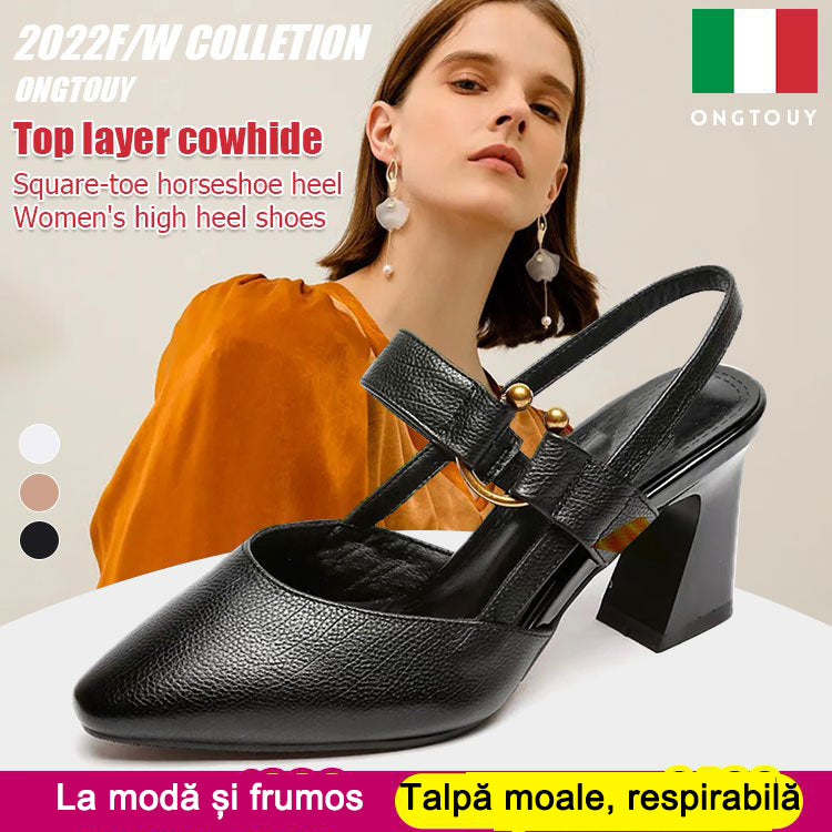 👠 Móda na leto 2025 z pravej kože s robustným podpätkom Moderné vysoké podpätky