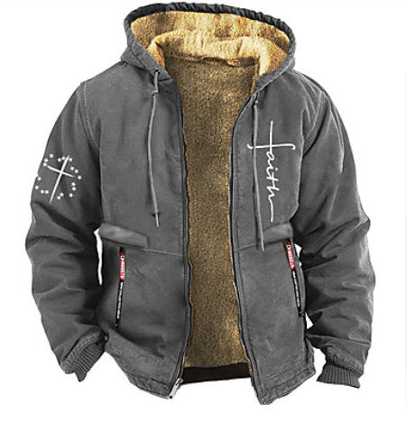 【S-3XL】 Chaqueta casual de terciopelo grueso de otoño e invierno para hombre