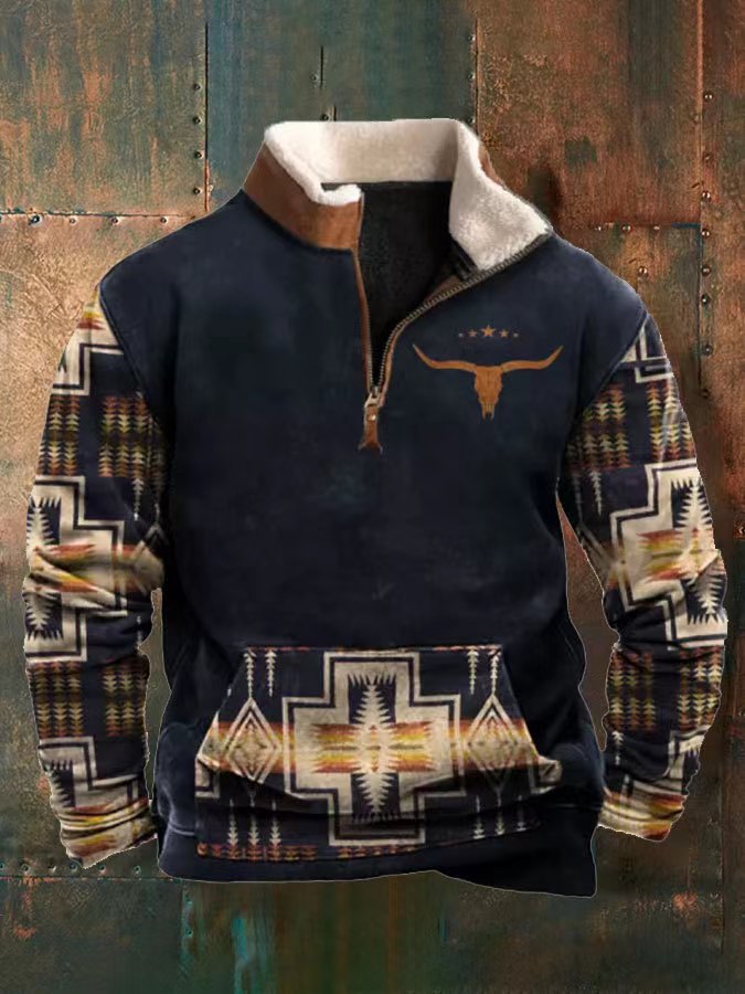 👕【50% zľava】【S-4XL】 Jesenná a zimná móda 2024 pánsky teplý pulóver s dlhým rukávom s 3D potlačou