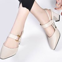 👠 Móda na leto 2025 z pravej kože s robustným podpätkom Moderné vysoké podpätky