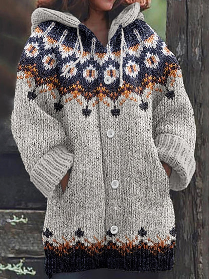 🥰2024 zimný nový pohodlný retro sveter cardigan