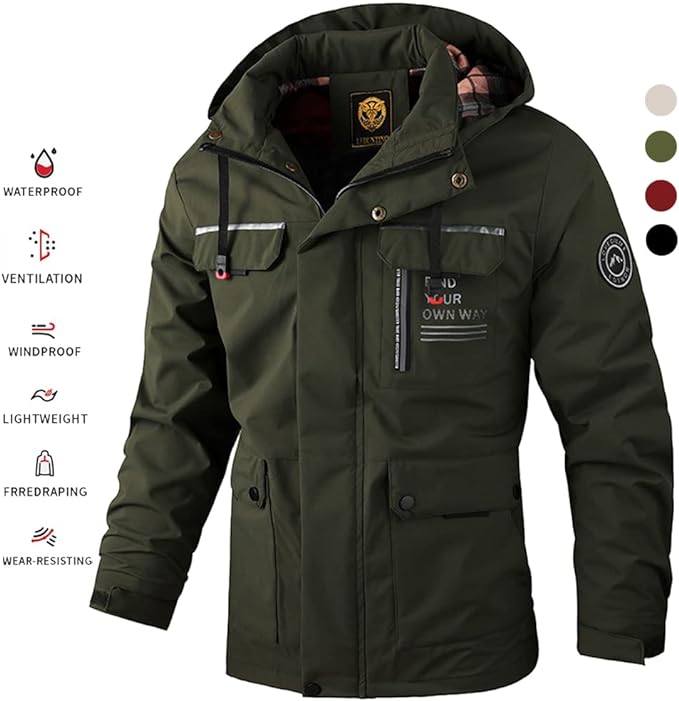 🔥【S~6XL】2025 Nova moška vodoodporna, vetrovno odporna jakna za plezanje na prostem