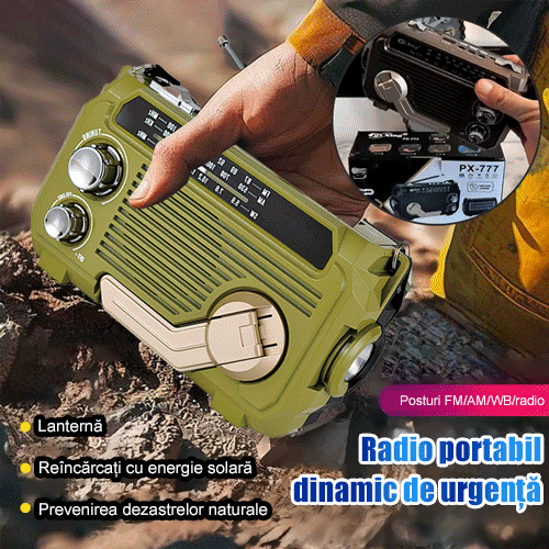🏕️Φορητός πολυλειτουργικός φακός ραδιοφώνου AM