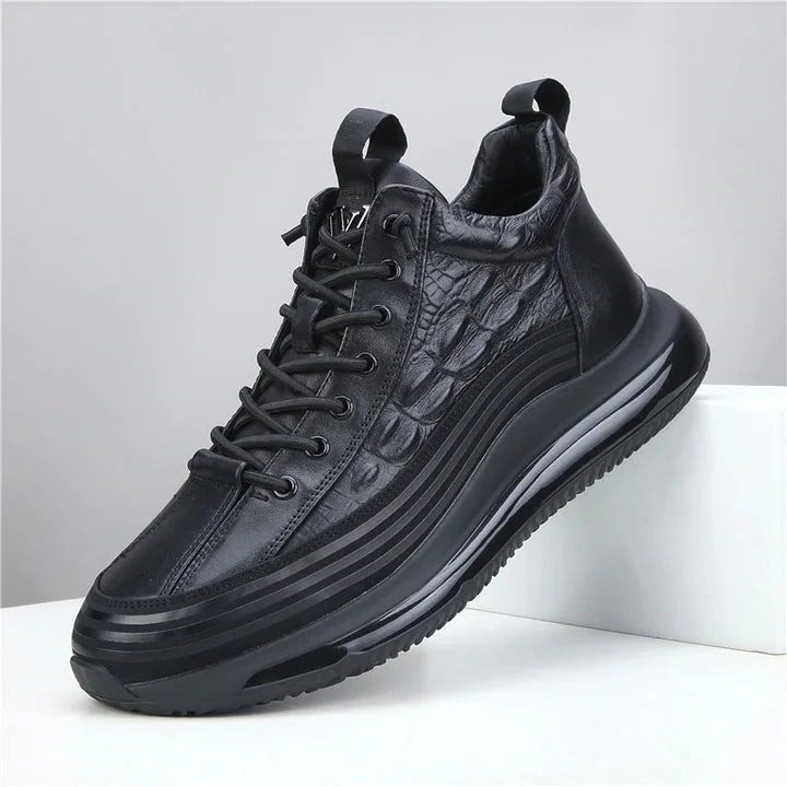 👟【38-48】 Lehké luxusní pánské boty na platformě s krokodýlím vzorem