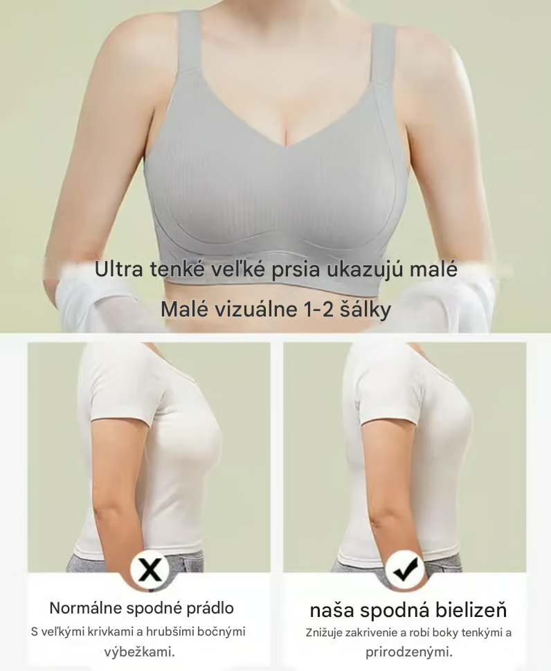 😍【4 kusy】Bezšvová pohodlná push-up podprsenka ❤️【40-95 kg】