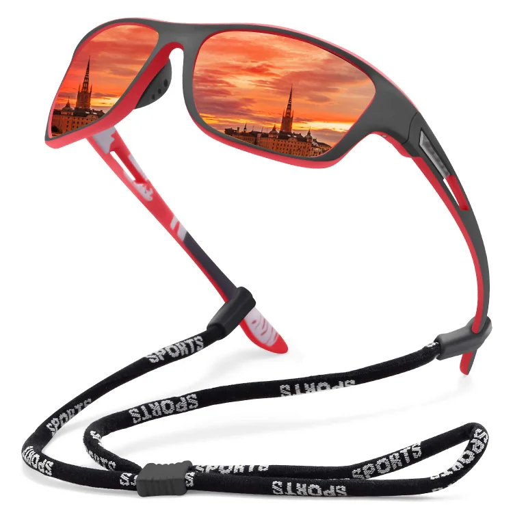 🚵‍♂️😎 ⚡ Męskie sportowe okulary przeciwsłoneczne, polaryzacyjne, z prawdziwą lustrzaną soczewką, nowoczesne i odporne na kurz, idealne do jazdy na rowerze na świeżym powietrzu-4064882