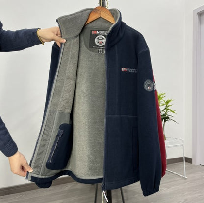 🔥50% de descuento🔥【S-3XL】Chaqueta polar informal y cálida de talla grande para hombre para otoño e invierno