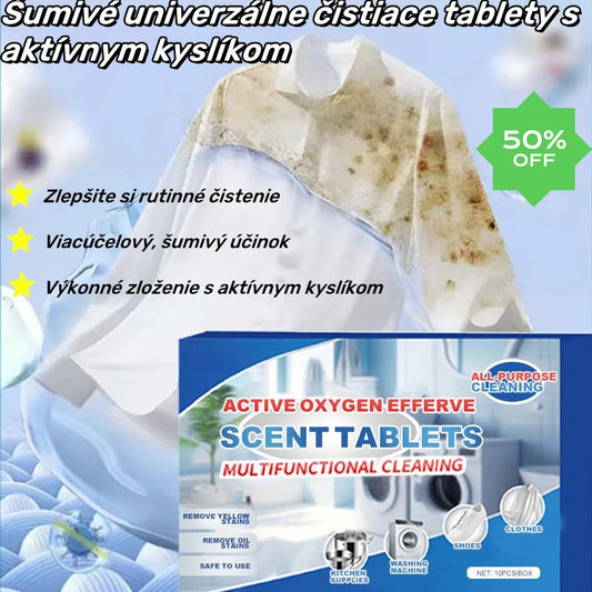✨【Rýchle čistenie】💦Šumivé univerzálne čistiace tablety s aktívnym kyslíkom  3720023