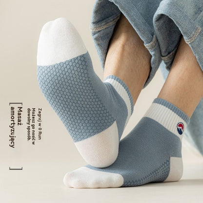 【10par】🧦🌈Męskie, oddychające, odprowadzające pot skarpetki sportowe do połowy łydki