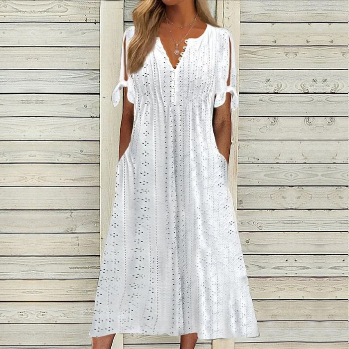 【🏆Hot Product】👗2025 Jednoduché a krásne jednofarebné šaty
