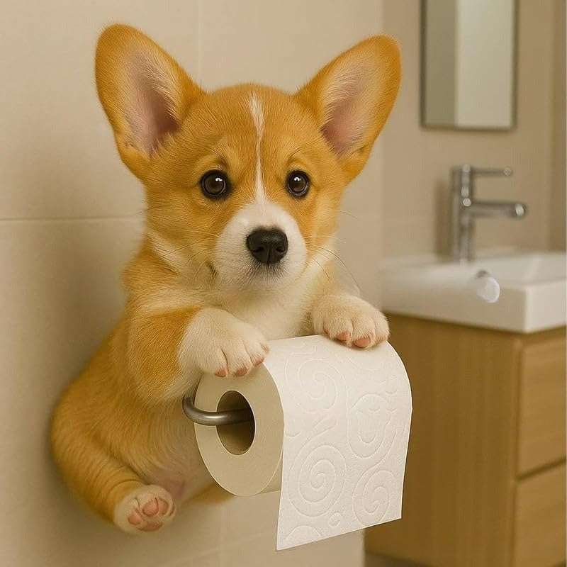 🐕Roztomilý držiak na toaletný papier so vzorom šteniatka