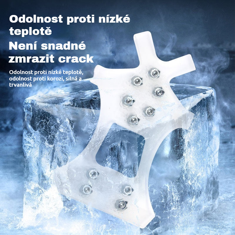 👴🚶🏔️🔥2 sád（4 položky）🔥Neviditeľné 5-zubové protišmykové popruhy na mačky, outdoorové mačky, vhodné na turistiku v snehu, horolezectvo, lezenie po skalách a zimné ľadové povrchy, nevyhnutnosť pre seniorov.