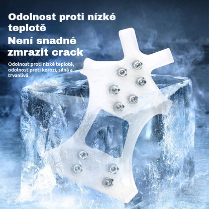 👴🚶🏔️🔥2 sád（4 položky）🔥Neviditeľné 5-zubové protišmykové popruhy na mačky, outdoorové mačky, vhodné na turistiku v snehu, horolezectvo, lezenie po skalách a zimné ľadové povrchy, nevyhnutnosť pre seniorov.