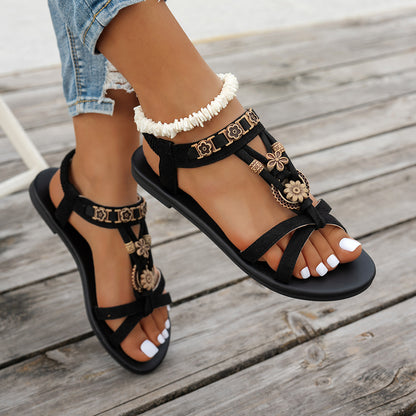 【36-43】Nuevas sandalias casuales de playa para mujer, a la moda - Estilo bohemio