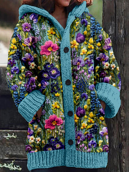 【S~6XL】🥰2025 νέο στυλ άνετο ρετρό γυναικείο πουλόβερ ζακέτα