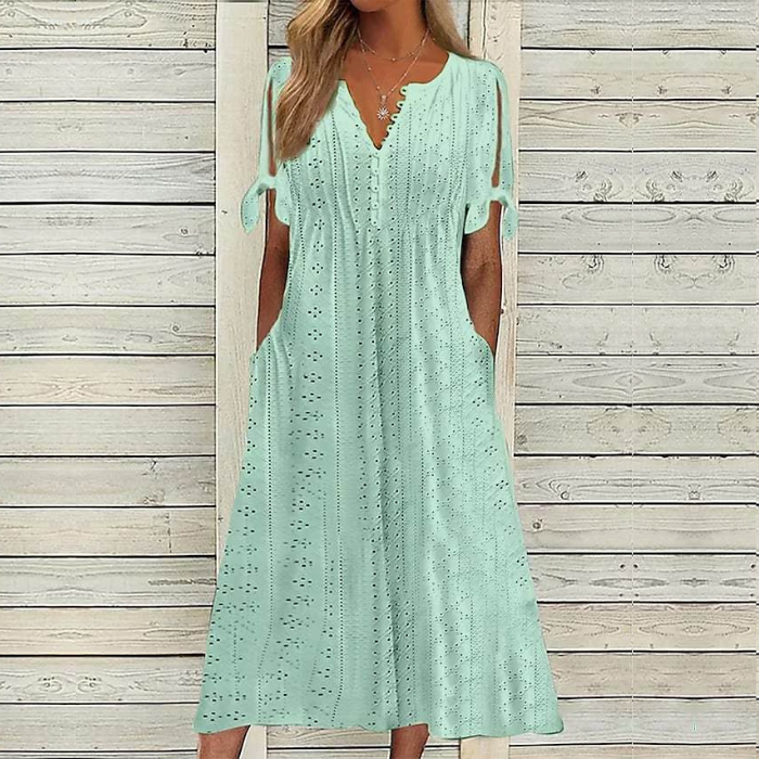 【🏆Hot Product】👗2025 Jednoduché a krásne jednofarebné šaty