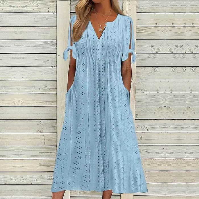 【🏆Hot Product】👗2025 Jednoduché a krásne jednofarebné šaty