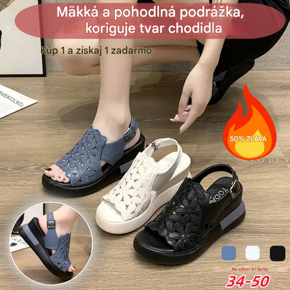 👡【34-40】2025 nové letné dámske retro korekčné sandále, mäkké podrážky, ktoré neunavujú vaše nohy pri chôdzi
