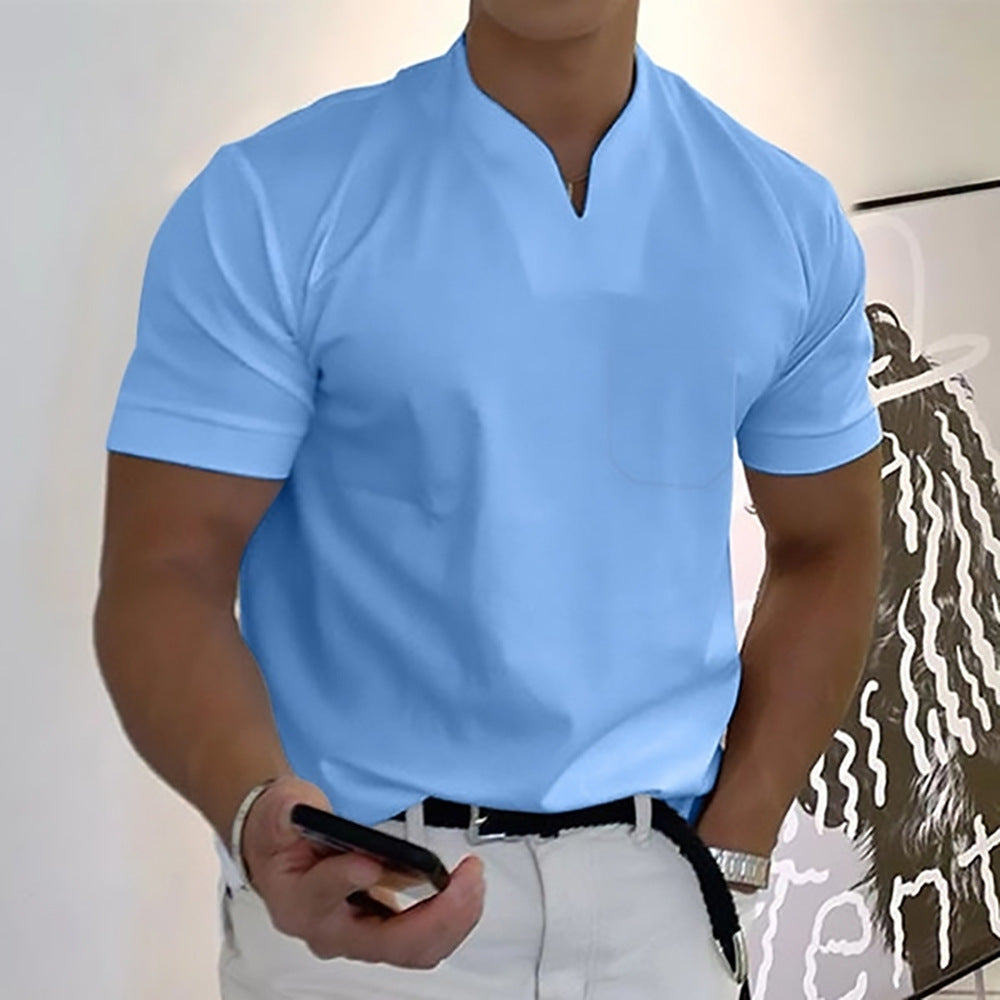 💪50% OFF【S-5XL】👔Polo deportivo para hombre en tallas grandes, de algodón elástico