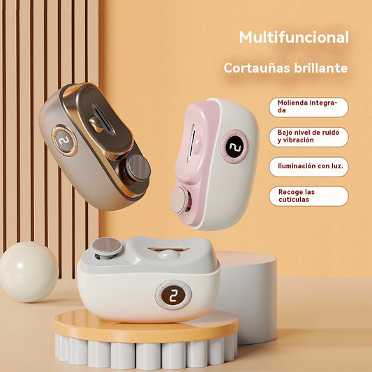 💅🔥Lima de uñas eléctrica multifuncional, cortauñas eléctrico con protección antipellizcos✂️