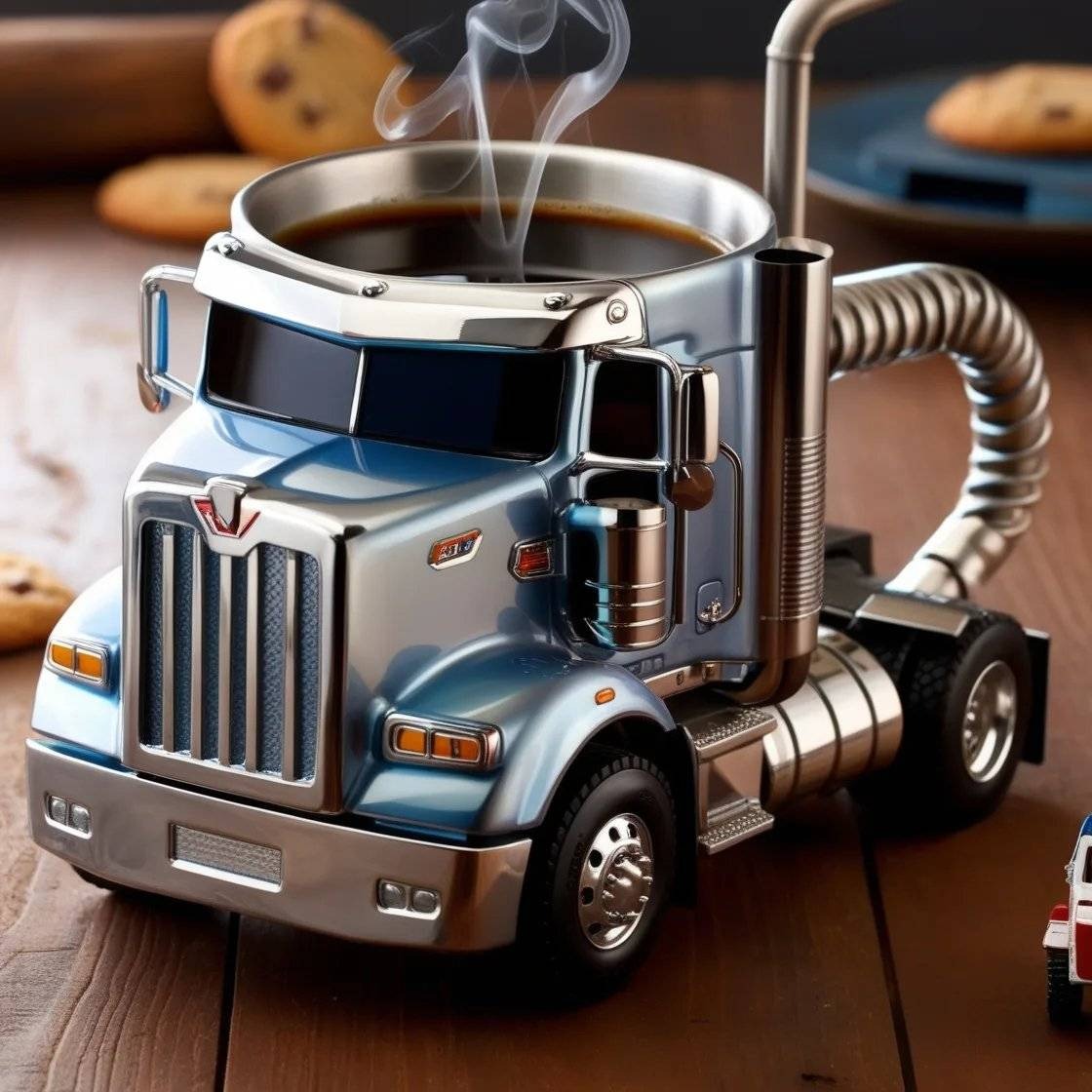🚛【Časovo obmedzená zľava 50%】Ručne vyrobený hrnček na kávu s motívom nákladného auta