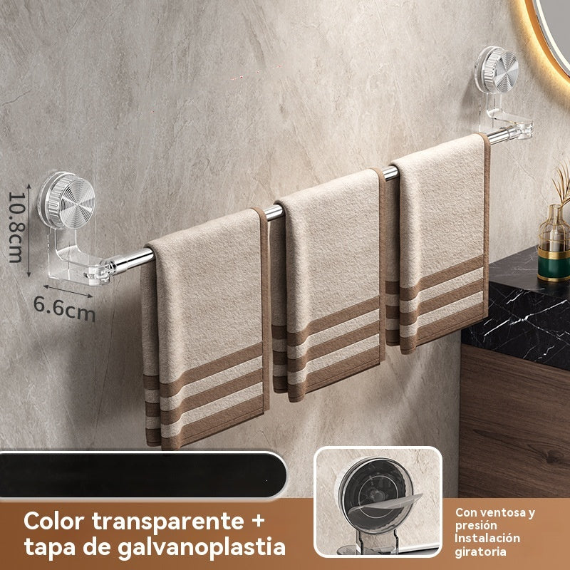 🎁✨🚿Diseño ligero y sin perforaciones —Toallero retráctil con ventosa
