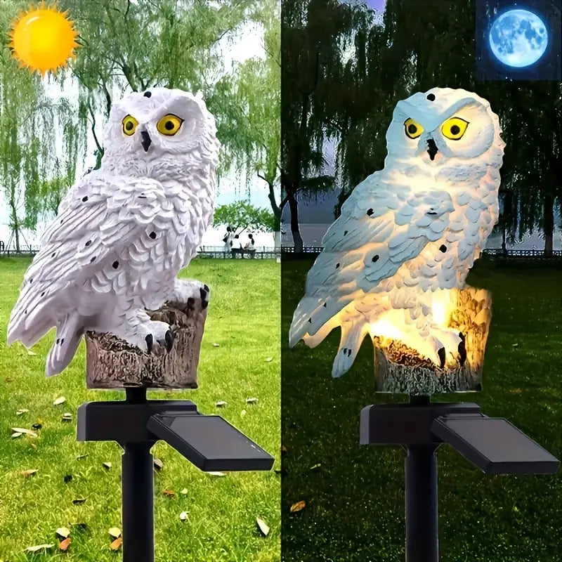 [Časovo obmedzená zľava 50 %] 🦉 Dekoratívne solárne svetlo v tvare sovy – Pridajte teplé svetlo do svojej záhrady